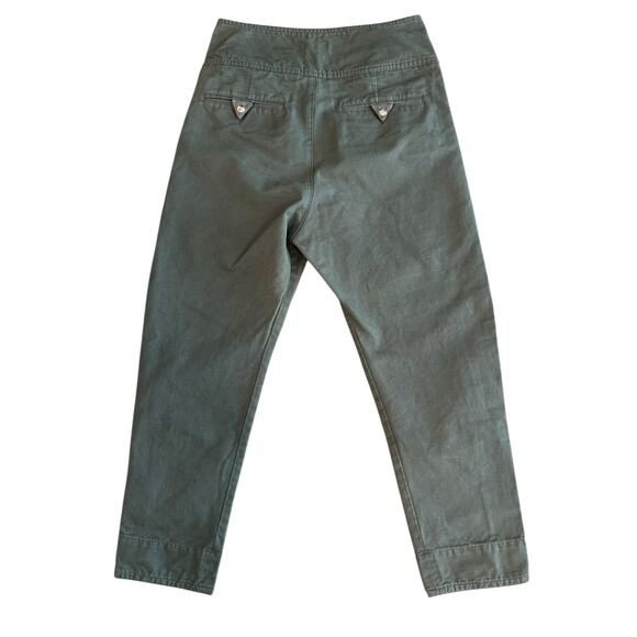 Isabel Marant Étoile Raluniae High-Rise 100% Cotton Canvas Trousers FR-36 US-4 - Picture 7 of 12